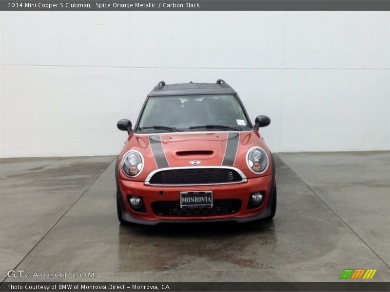 Spice Orange Metallic / Carbon Black 2014 Mini Cooper S Clubman