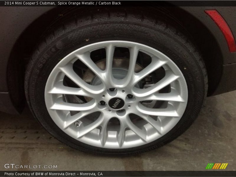 Spice Orange Metallic / Carbon Black 2014 Mini Cooper S Clubman