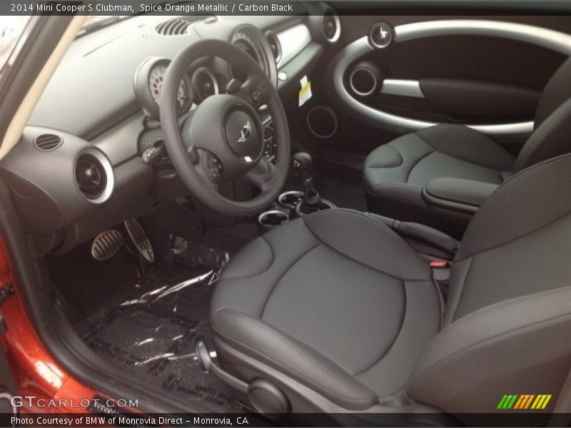 Spice Orange Metallic / Carbon Black 2014 Mini Cooper S Clubman