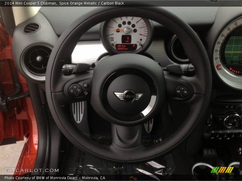 Spice Orange Metallic / Carbon Black 2014 Mini Cooper S Clubman