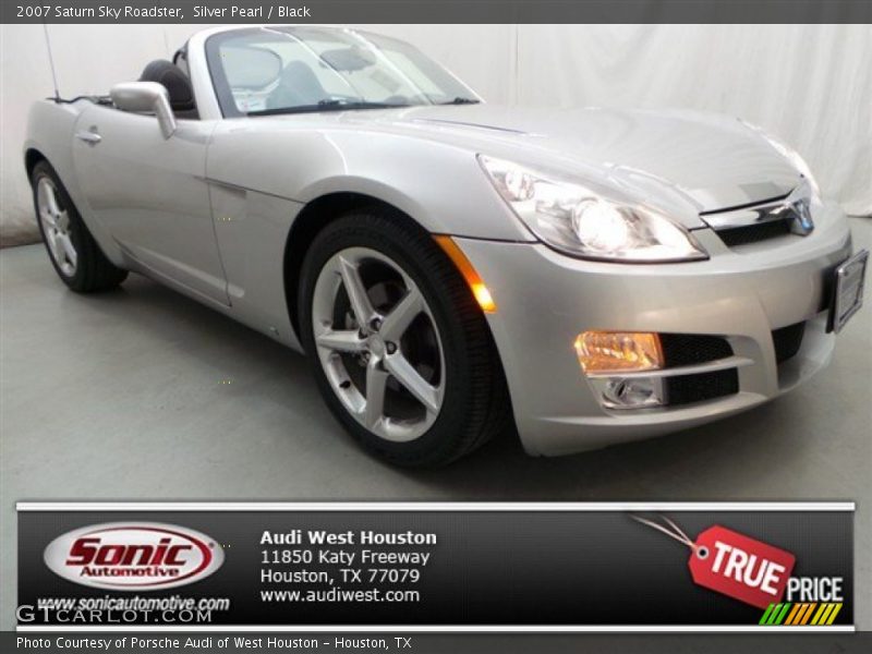 Silver Pearl / Black 2007 Saturn Sky Roadster