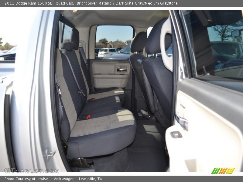 Bright Silver Metallic / Dark Slate Gray/Medium Graystone 2011 Dodge Ram 1500 SLT Quad Cab