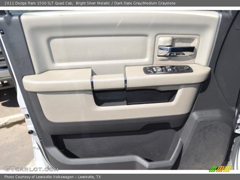 Bright Silver Metallic / Dark Slate Gray/Medium Graystone 2011 Dodge Ram 1500 SLT Quad Cab