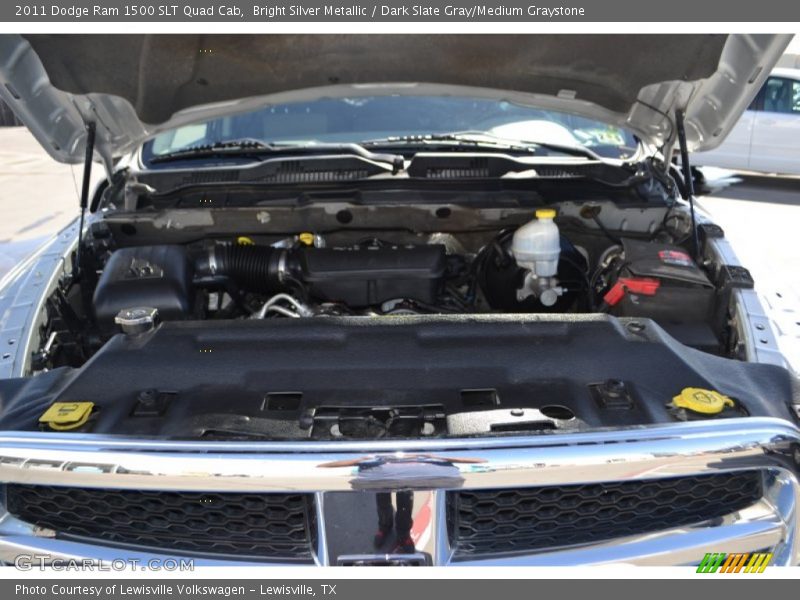 Bright Silver Metallic / Dark Slate Gray/Medium Graystone 2011 Dodge Ram 1500 SLT Quad Cab