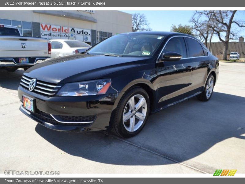 Black / Cornsilk Beige 2012 Volkswagen Passat 2.5L SE