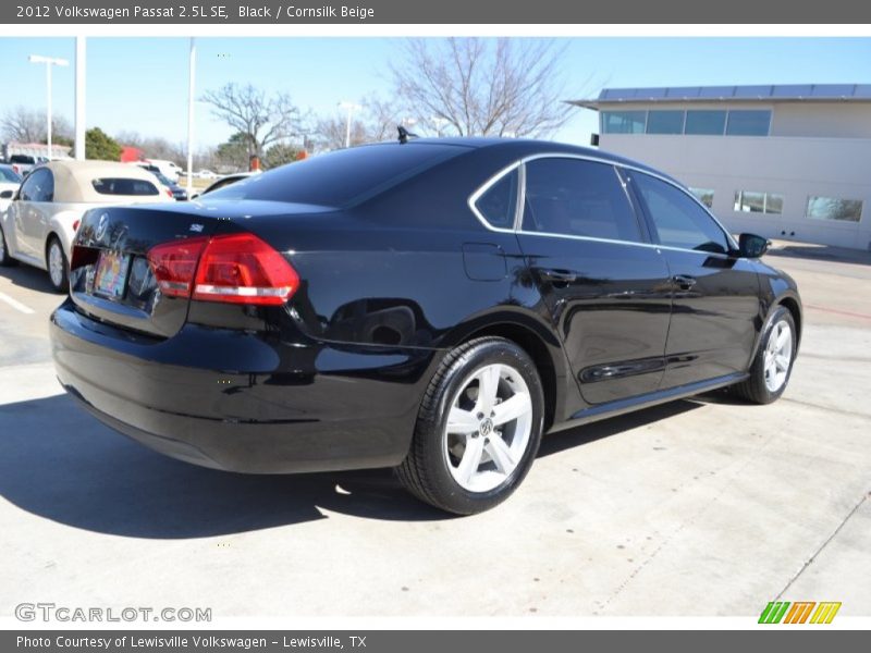 Black / Cornsilk Beige 2012 Volkswagen Passat 2.5L SE