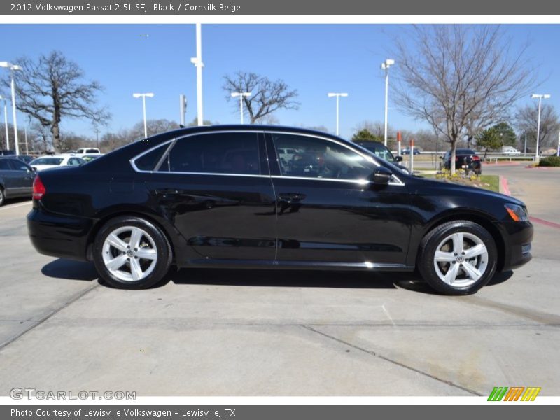 Black / Cornsilk Beige 2012 Volkswagen Passat 2.5L SE