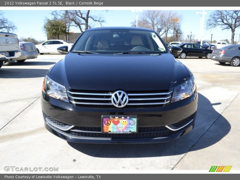 Black / Cornsilk Beige 2012 Volkswagen Passat 2.5L SE