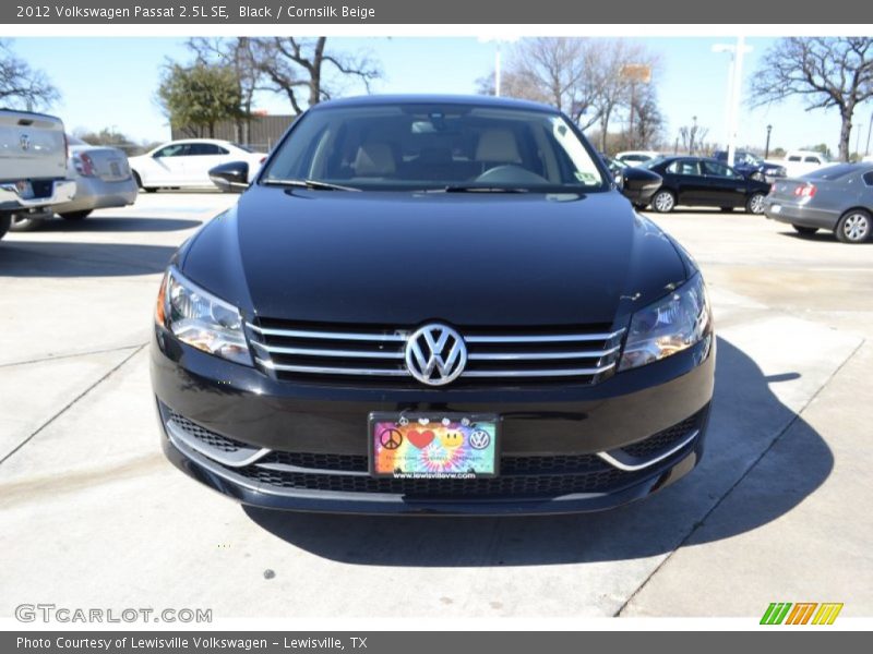 Black / Cornsilk Beige 2012 Volkswagen Passat 2.5L SE