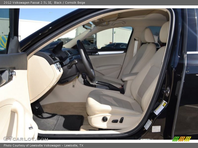 Black / Cornsilk Beige 2012 Volkswagen Passat 2.5L SE