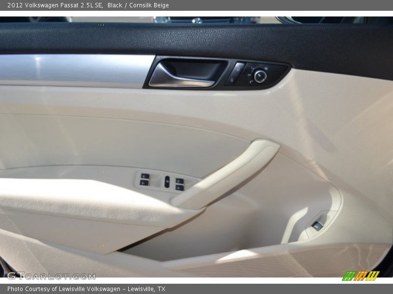 Black / Cornsilk Beige 2012 Volkswagen Passat 2.5L SE