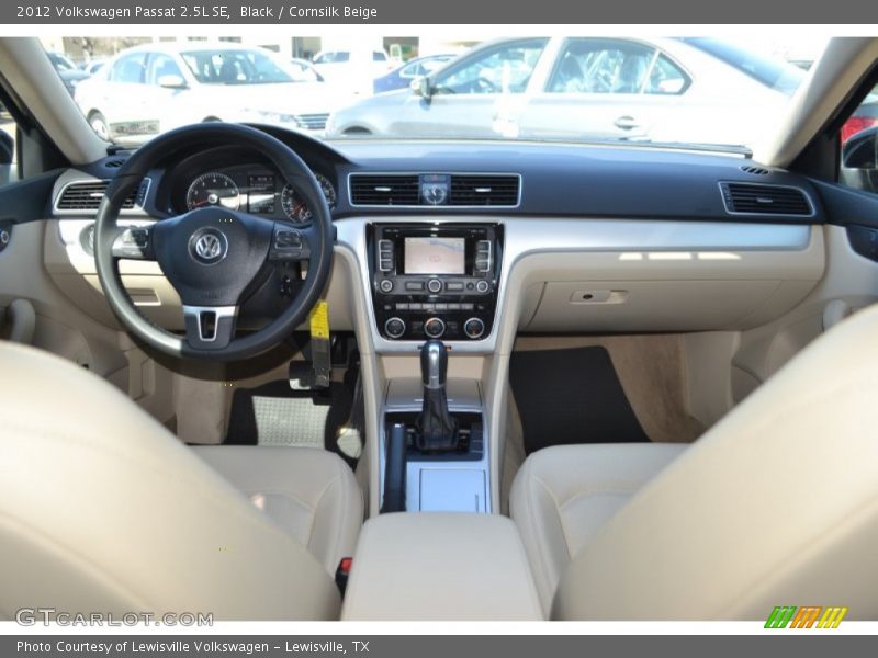 Black / Cornsilk Beige 2012 Volkswagen Passat 2.5L SE