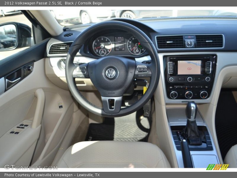 Black / Cornsilk Beige 2012 Volkswagen Passat 2.5L SE