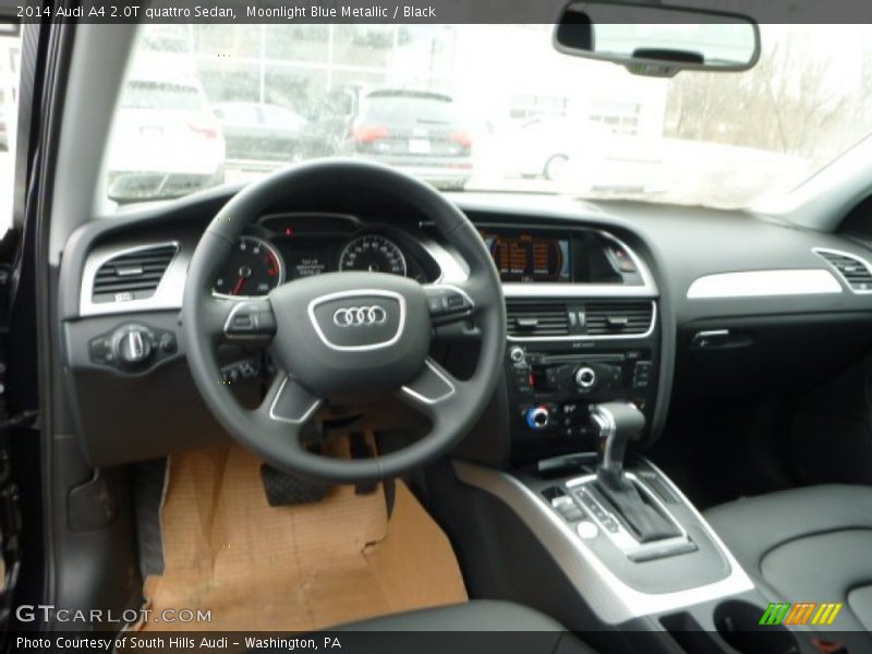 Moonlight Blue Metallic / Black 2014 Audi A4 2.0T quattro Sedan