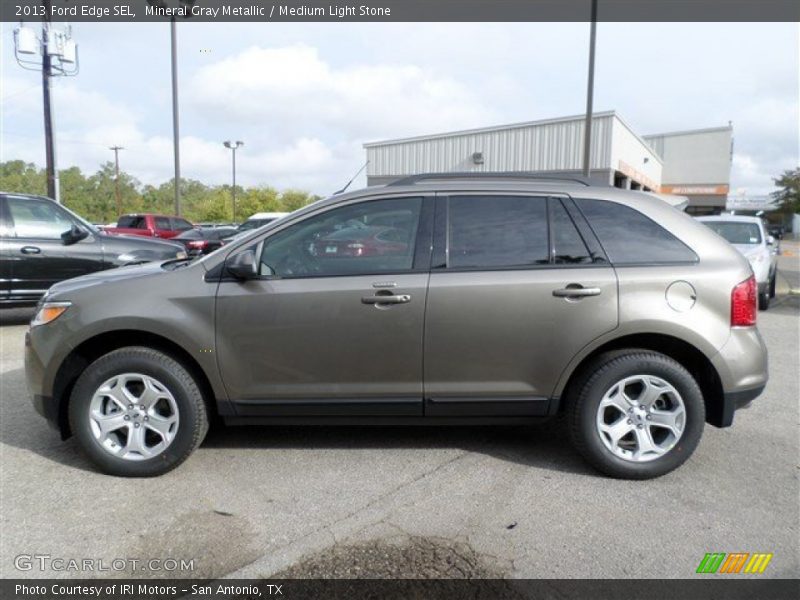 Mineral Gray Metallic / Medium Light Stone 2013 Ford Edge SEL