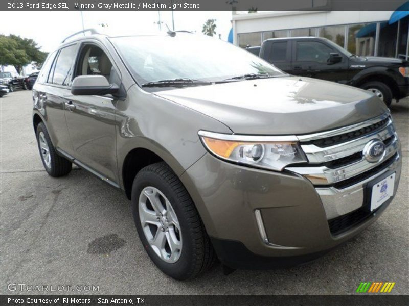 Mineral Gray Metallic / Medium Light Stone 2013 Ford Edge SEL