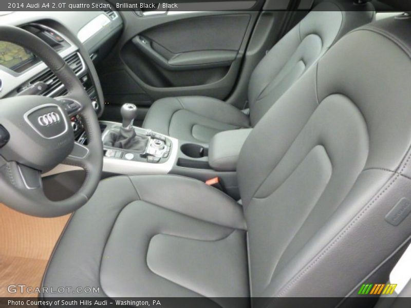 Front Seat of 2014 A4 2.0T quattro Sedan