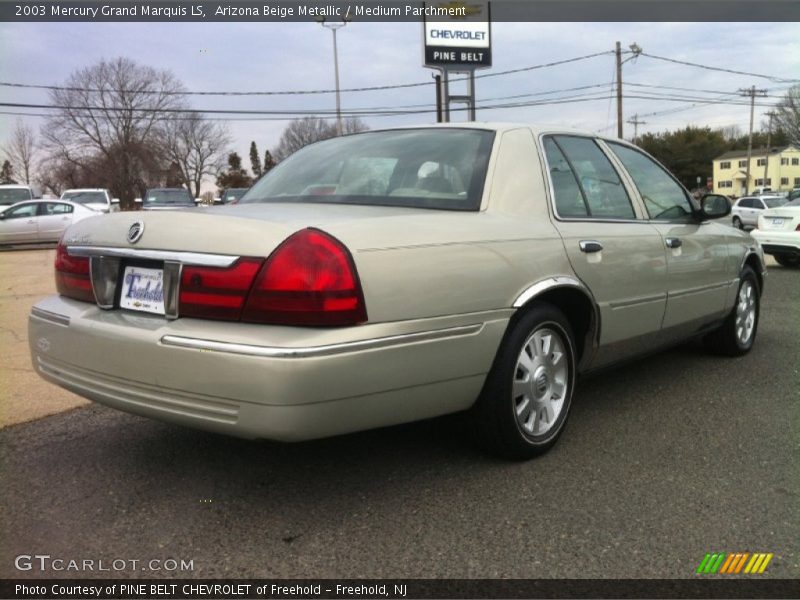 Arizona Beige Metallic / Medium Parchment 2003 Mercury Grand Marquis LS