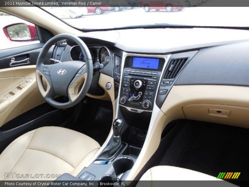 Venetian Red / Camel 2011 Hyundai Sonata Limited