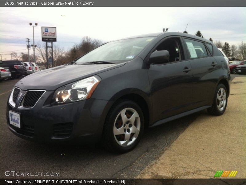 Carbon Gray Metallic / Ebony 2009 Pontiac Vibe