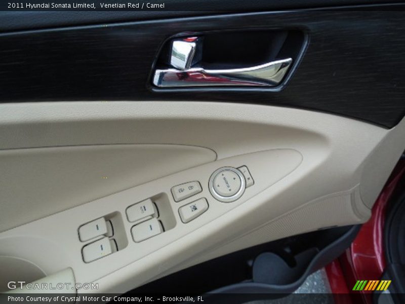 Venetian Red / Camel 2011 Hyundai Sonata Limited
