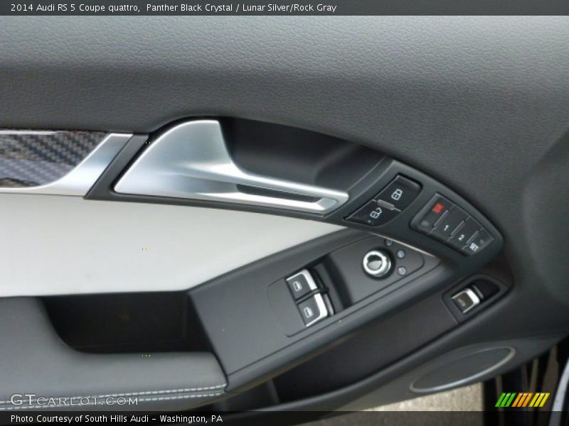 Panther Black Crystal / Lunar Silver/Rock Gray 2014 Audi RS 5 Coupe quattro