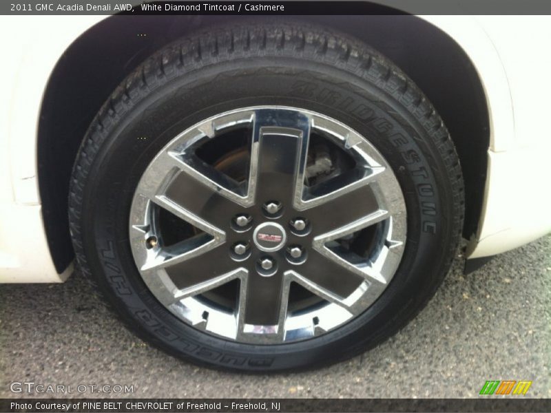 White Diamond Tintcoat / Cashmere 2011 GMC Acadia Denali AWD