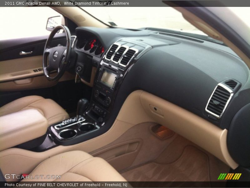 White Diamond Tintcoat / Cashmere 2011 GMC Acadia Denali AWD