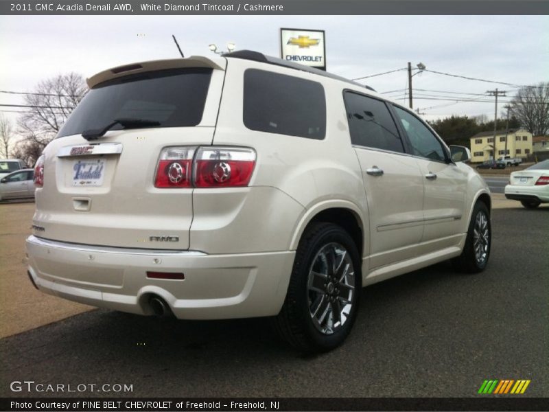 White Diamond Tintcoat / Cashmere 2011 GMC Acadia Denali AWD