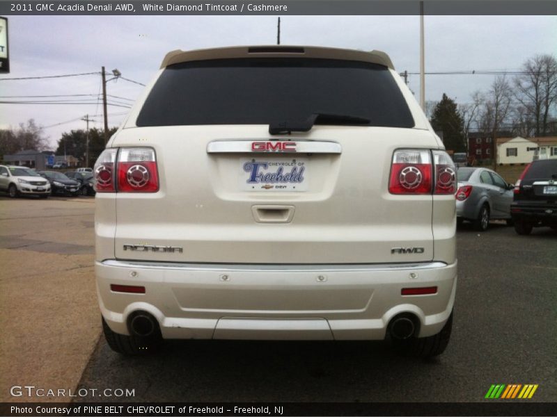 White Diamond Tintcoat / Cashmere 2011 GMC Acadia Denali AWD