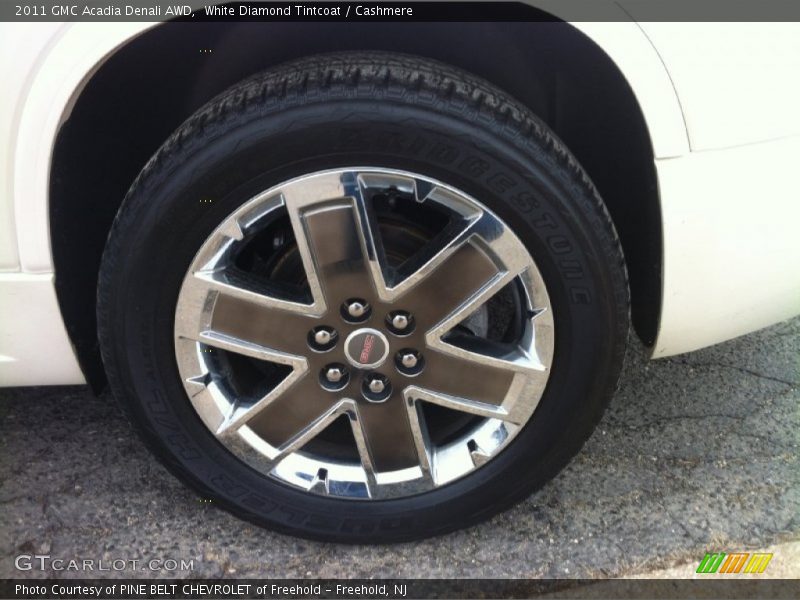 White Diamond Tintcoat / Cashmere 2011 GMC Acadia Denali AWD