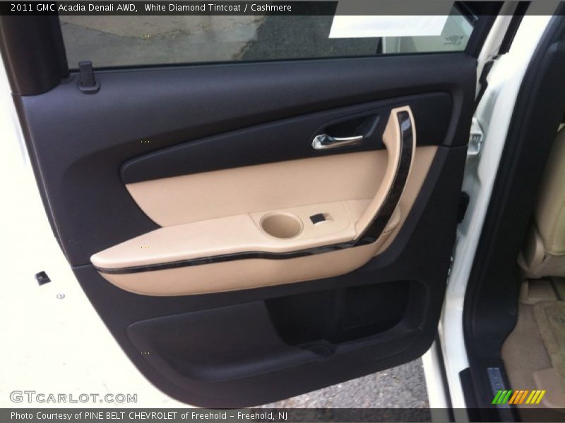 White Diamond Tintcoat / Cashmere 2011 GMC Acadia Denali AWD