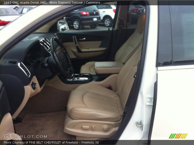 White Diamond Tintcoat / Cashmere 2011 GMC Acadia Denali AWD
