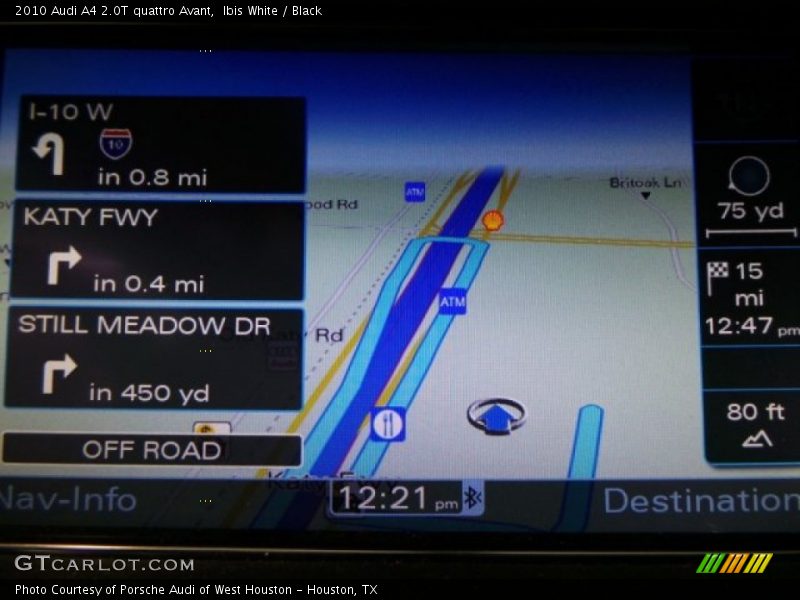 Ibis White / Black 2010 Audi A4 2.0T quattro Avant