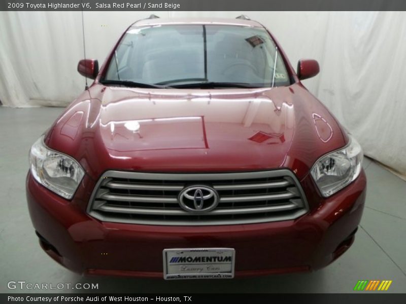 Salsa Red Pearl / Sand Beige 2009 Toyota Highlander V6