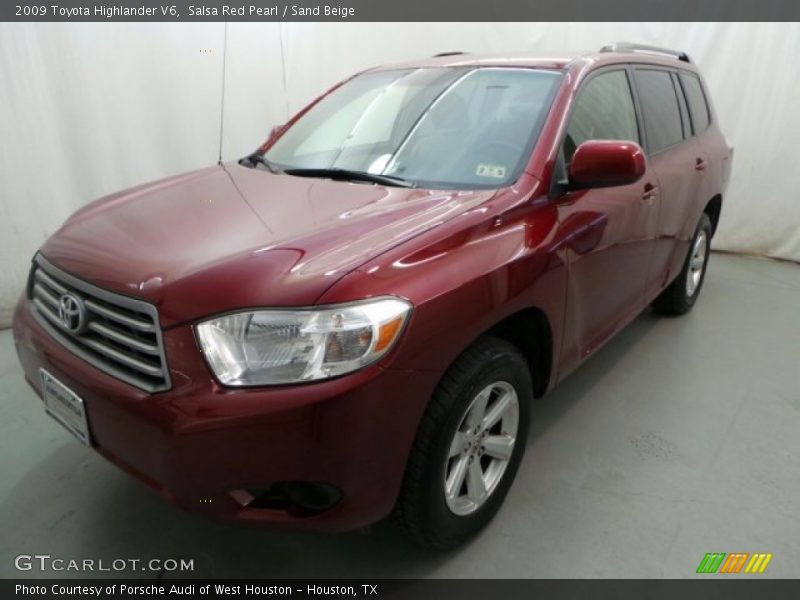 Salsa Red Pearl / Sand Beige 2009 Toyota Highlander V6