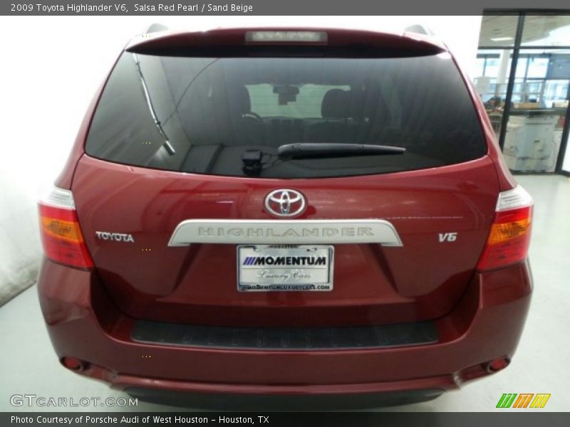 Salsa Red Pearl / Sand Beige 2009 Toyota Highlander V6