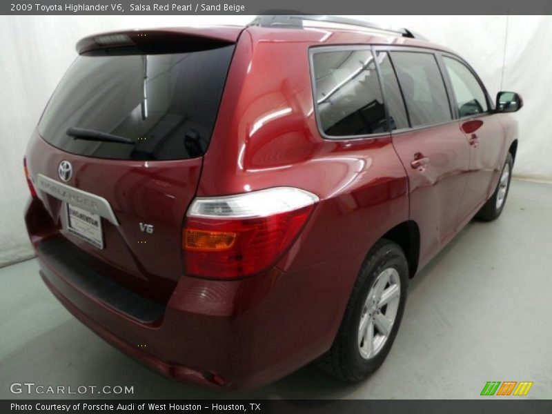 Salsa Red Pearl / Sand Beige 2009 Toyota Highlander V6