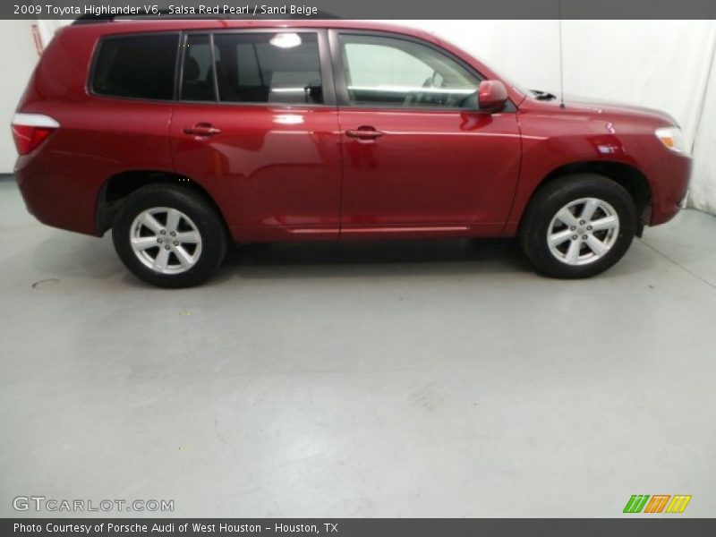 Salsa Red Pearl / Sand Beige 2009 Toyota Highlander V6