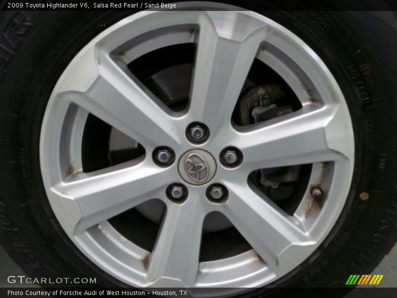 Salsa Red Pearl / Sand Beige 2009 Toyota Highlander V6