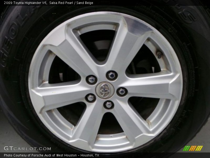 Salsa Red Pearl / Sand Beige 2009 Toyota Highlander V6