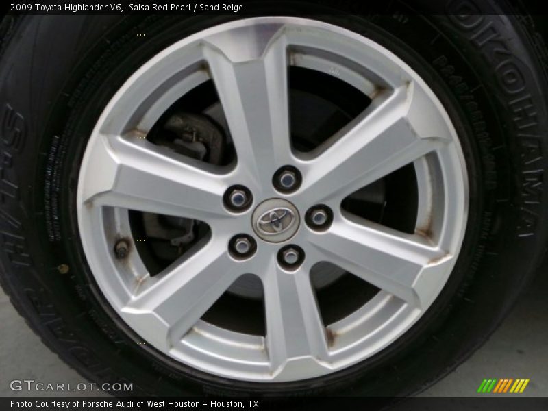 Salsa Red Pearl / Sand Beige 2009 Toyota Highlander V6