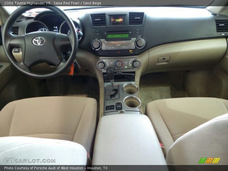 Salsa Red Pearl / Sand Beige 2009 Toyota Highlander V6