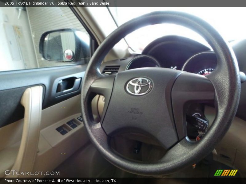Salsa Red Pearl / Sand Beige 2009 Toyota Highlander V6