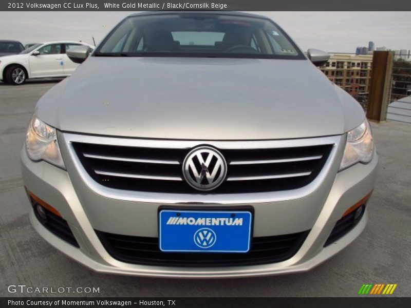 White Gold Metallic / Black/Cornsilk Beige 2012 Volkswagen CC Lux Plus