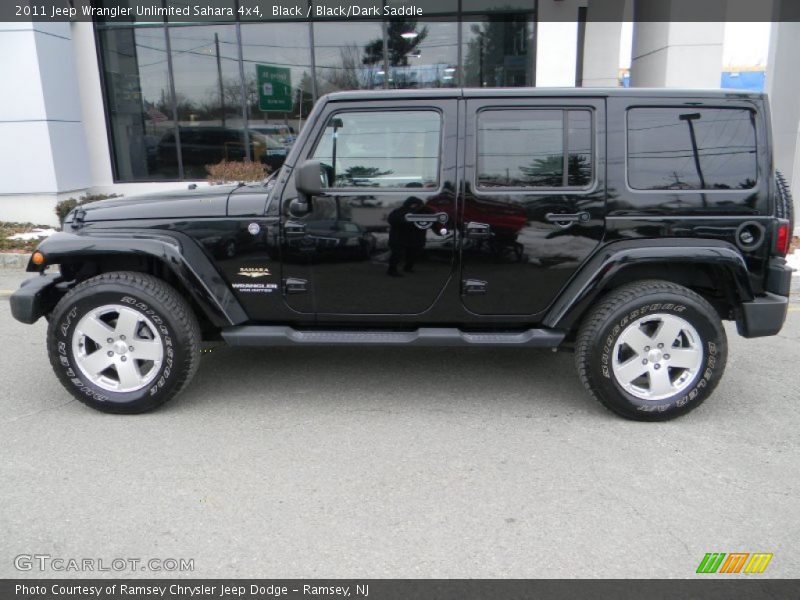 Black / Black/Dark Saddle 2011 Jeep Wrangler Unlimited Sahara 4x4