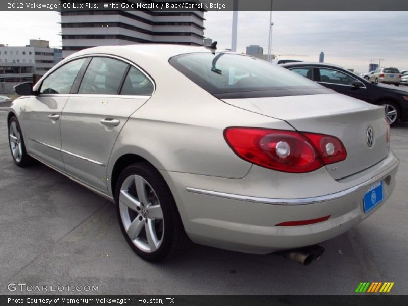 White Gold Metallic / Black/Cornsilk Beige 2012 Volkswagen CC Lux Plus