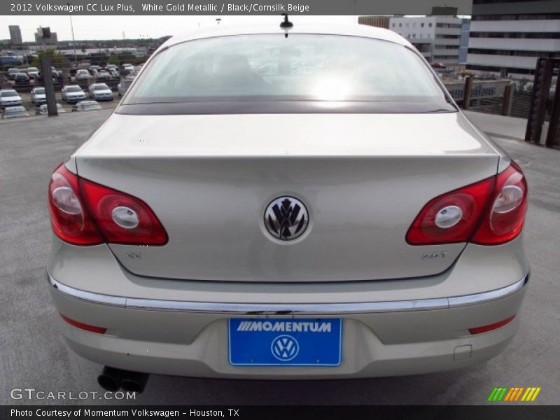 White Gold Metallic / Black/Cornsilk Beige 2012 Volkswagen CC Lux Plus