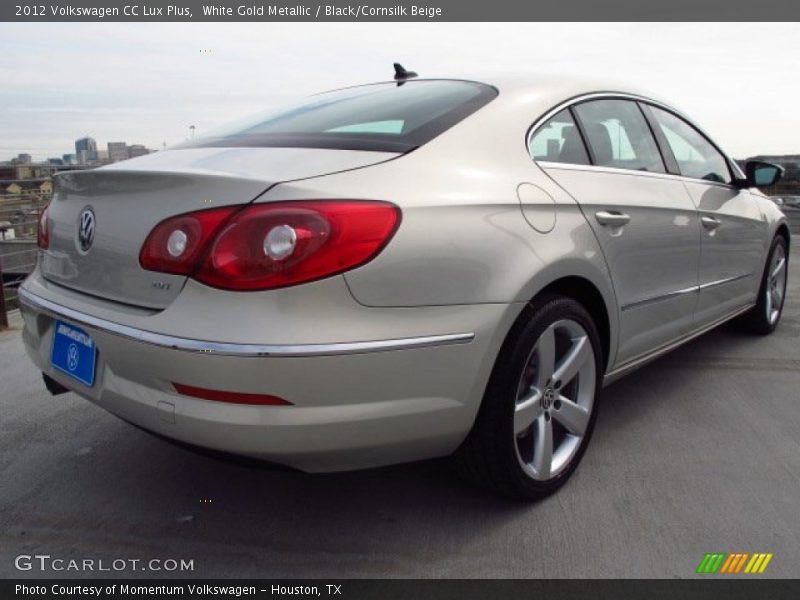 White Gold Metallic / Black/Cornsilk Beige 2012 Volkswagen CC Lux Plus