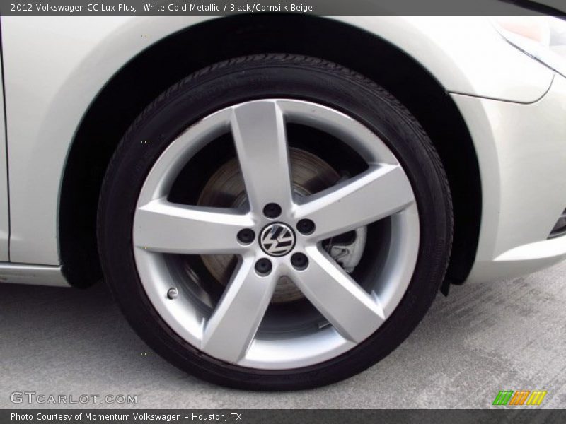White Gold Metallic / Black/Cornsilk Beige 2012 Volkswagen CC Lux Plus
